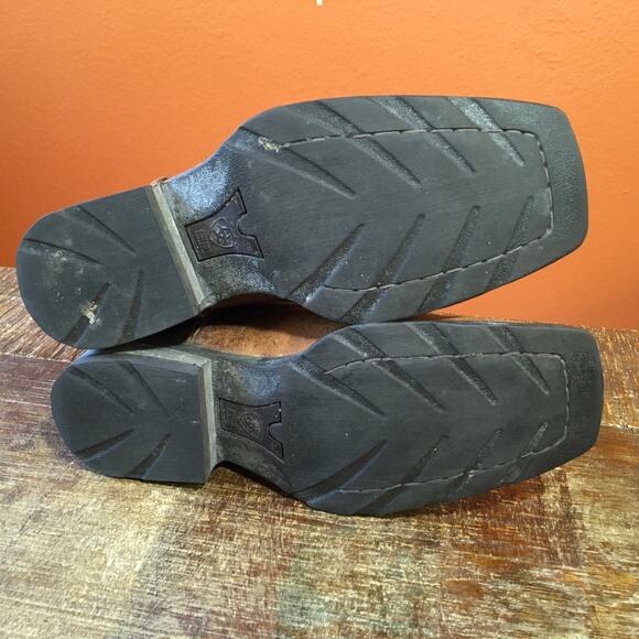 Ariat Rambler Mens Western Boot Antiqued Brown 9.5 D Leather Cowboy Square Toe - Picture 5 of 11